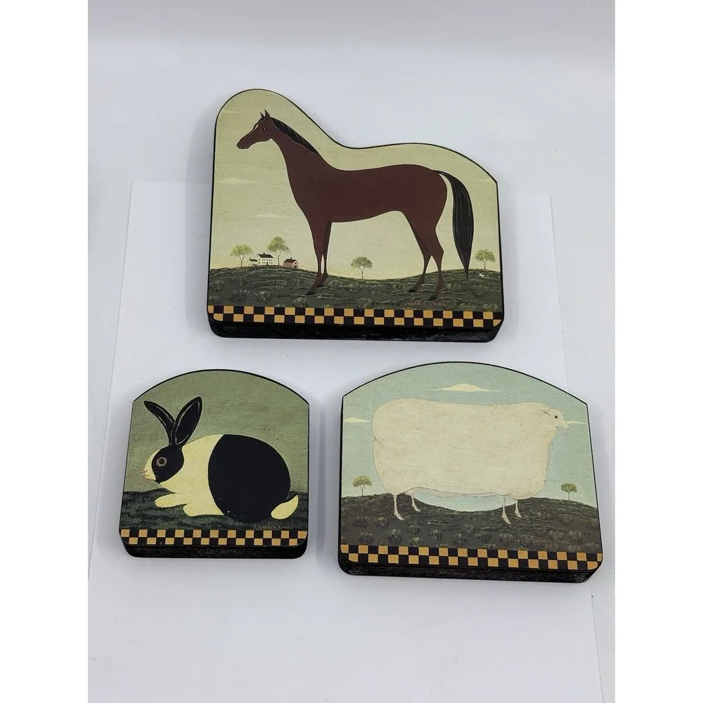 Warren Kimble Flats Collection - Wood Flat Farmhouse Decor Read*